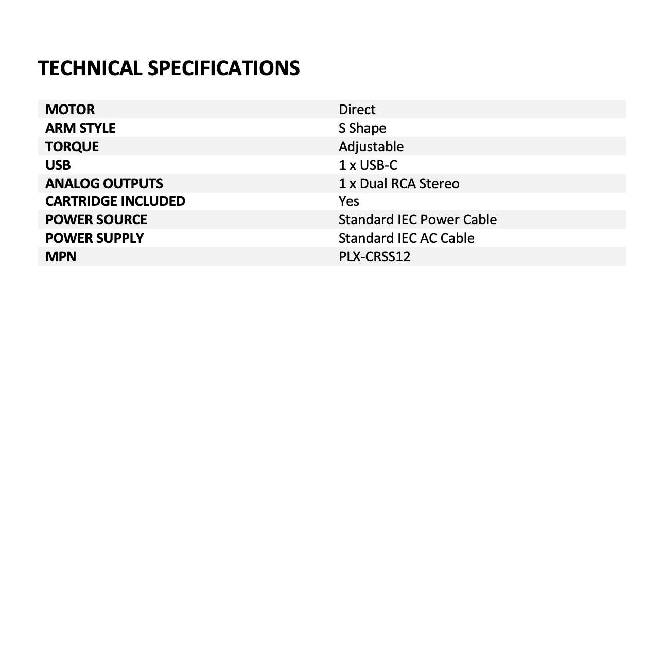 Pioneer DJ PLX-CRSS12 Professional Direct-Drive Turntable