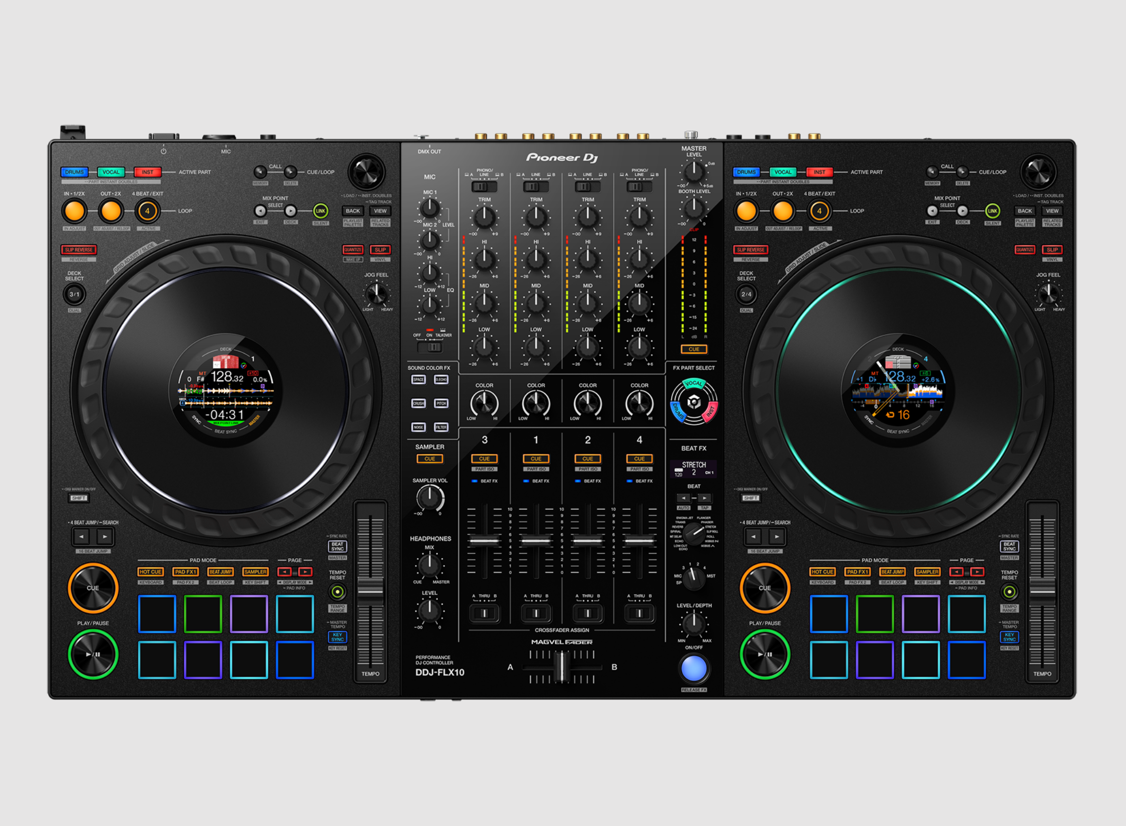 Pioneer DJ DDJ-FLX10 4-Deck DJ Controller