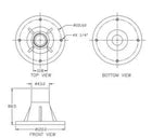 LASE PC-50 Adapter For 1 3/8" Screw-On Driver To A 2" Horn
