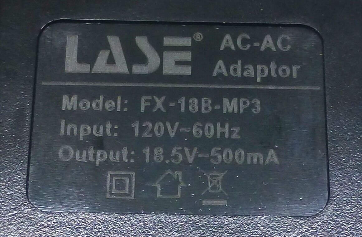Replacement Aftermarket Behringer Power Supply for Xenyx, Eurorack Mixers 18.5V