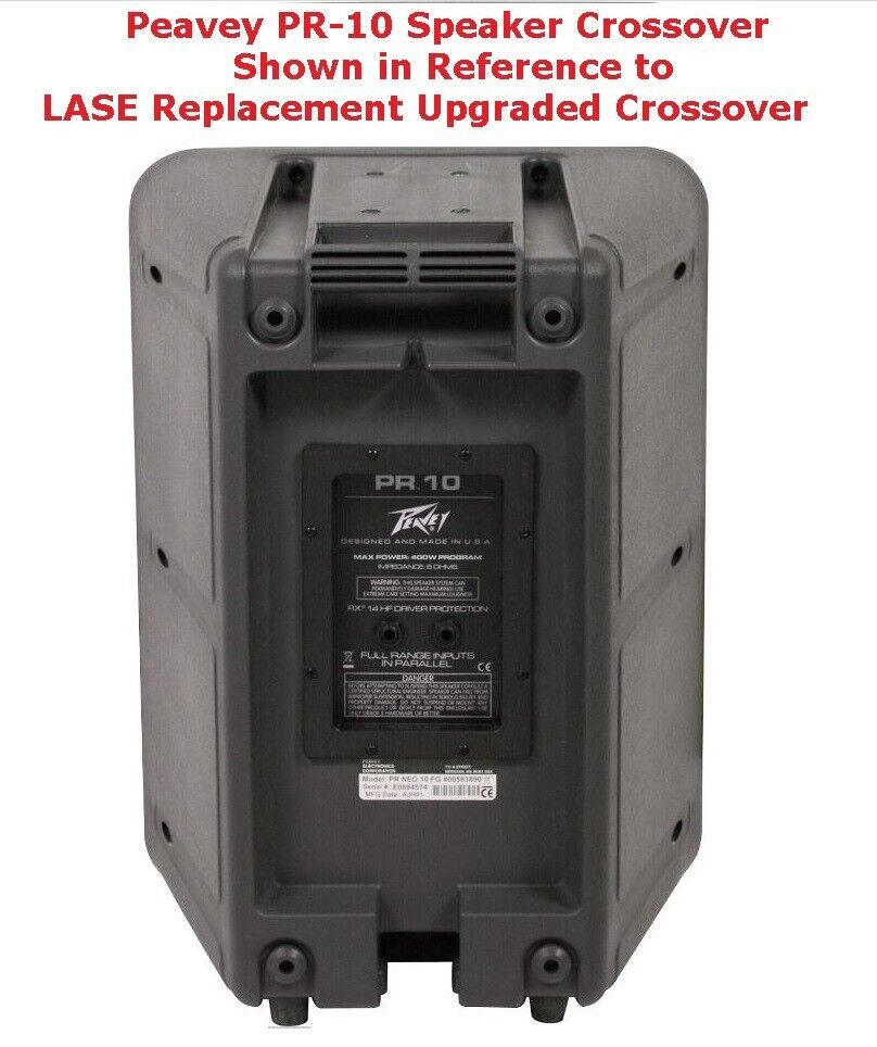 Replacement Upgraded Crossover for Peavey PR-10 Speaker w/ SpeakOn 1/4" Jacks