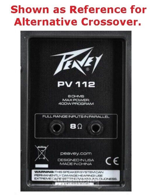 Replacement Upgraded Crossover for Peavey PV215 Speaker w/ SpeakOn 1/4" Jacks