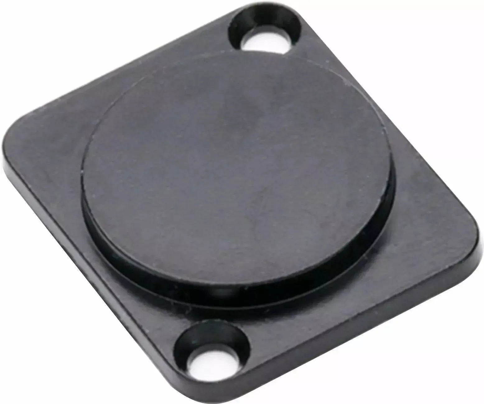 (4) Four ZXPC Blank "D" Type Metal Panel Mount Black for XLR Cut Outs