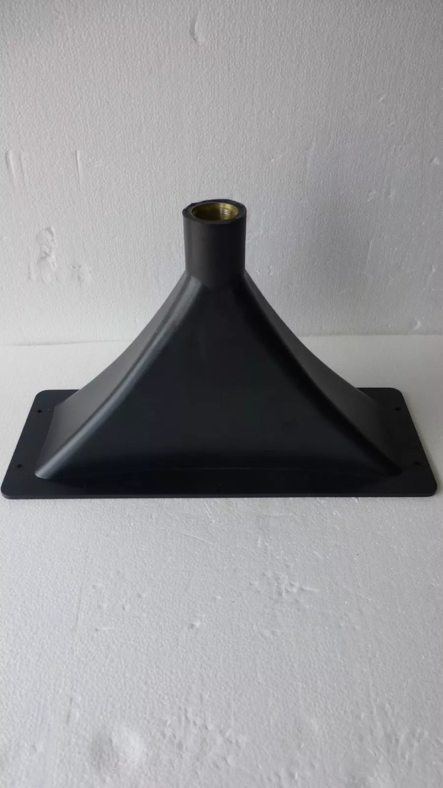 6" x 17" ABS Plastic 1 3/8" Screw-On Flat Front Horn For Assorted Speaker Cabinet