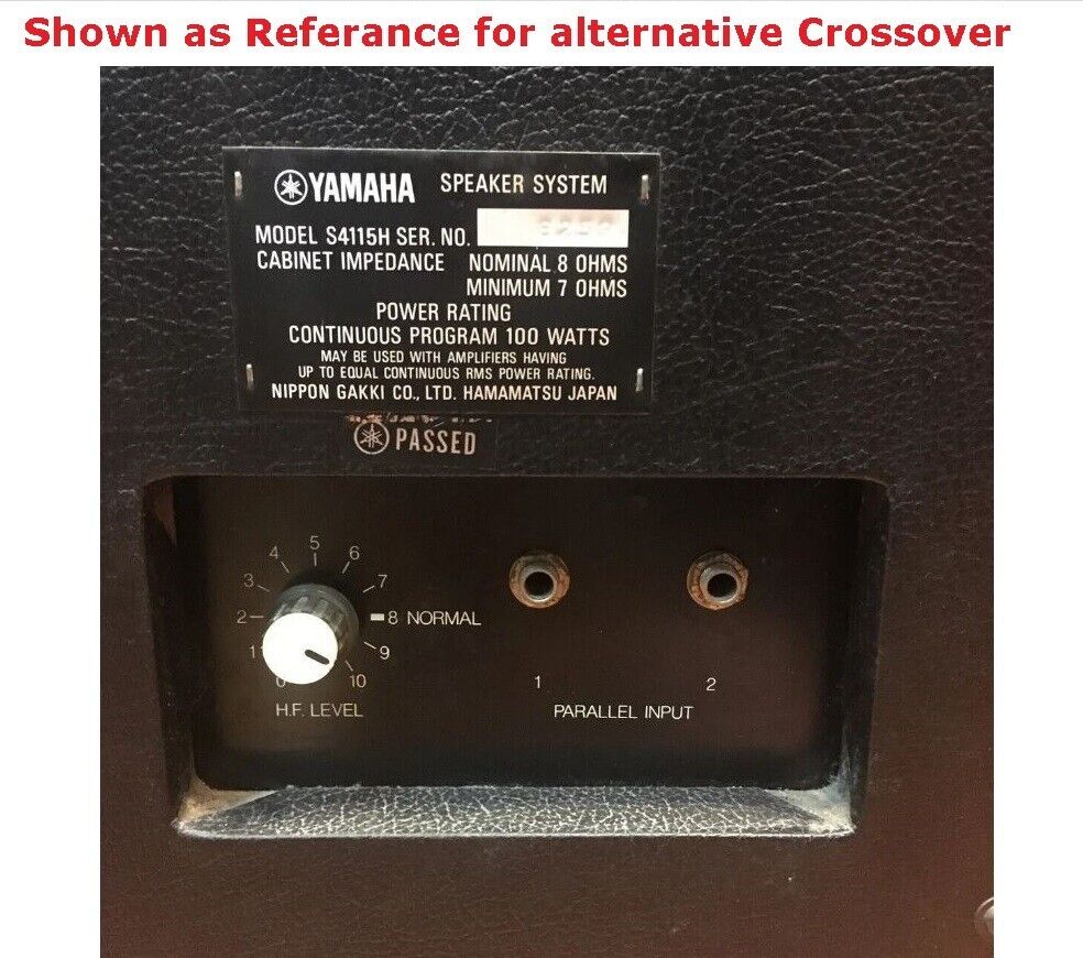 Replacement Crossover for Yamaha S4115H Upgraded 2-Way Passive W/ Speakon & 1/4