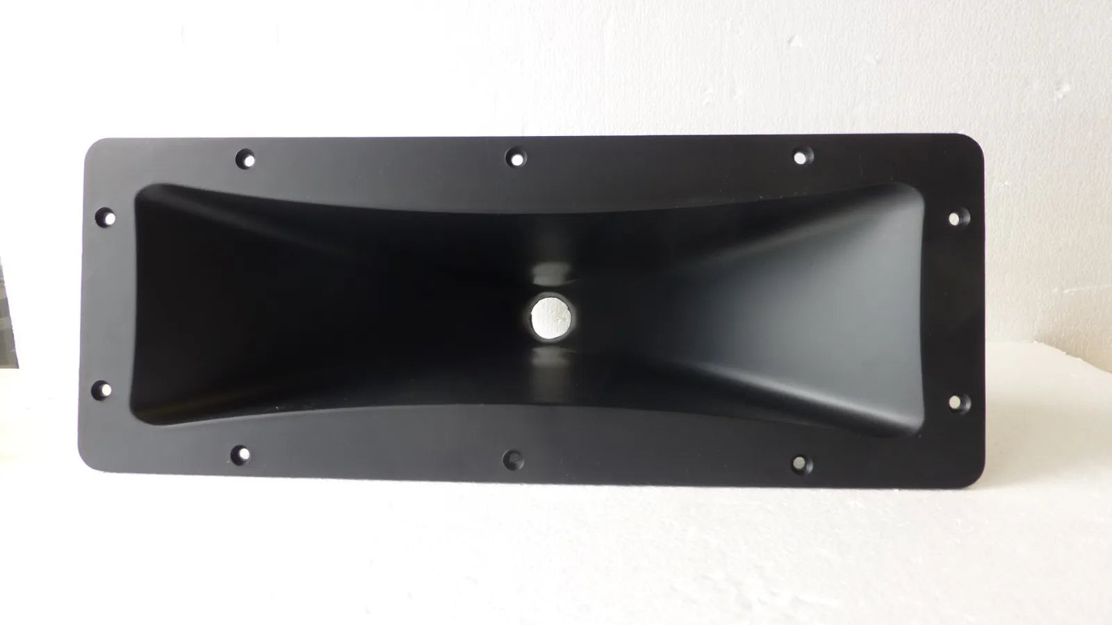 6" x 17" ABS Plastic 1 3/8" Screw-On Flat Front Horn For Assorted Speaker Cabinet