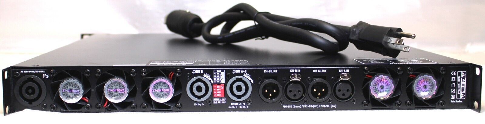 LASE Series Professional Powered 1U Rack Amplifiers