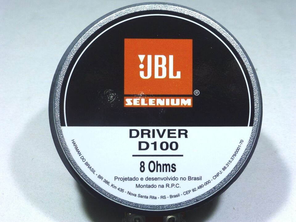 JBL / Selenium D100 Compression Phenolic Screw-On 1 3/8" Driver Tweeter 8 ohms