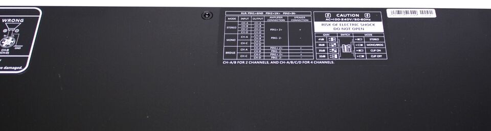 LASE Series Professional Powered 1U Rack Amplifiers