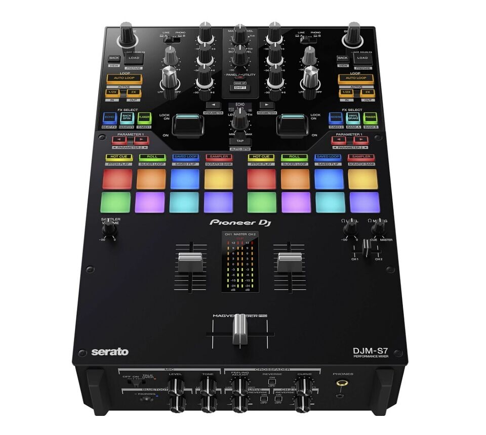 Pioneer DJ DJM-S7 Mixer w/ Performance Pads (Compatible with Rekordbox & Serato DJ)