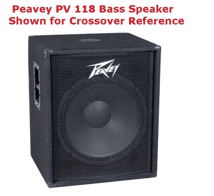 Replacement Upgraded Crossover Peavey PV 118 Bass Speaker w/ Speakon & 1/4" Jack