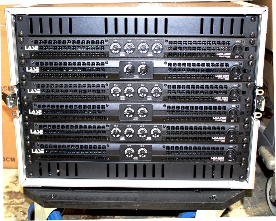 LASE Series Professional Powered 1U Rack Amplifiers
