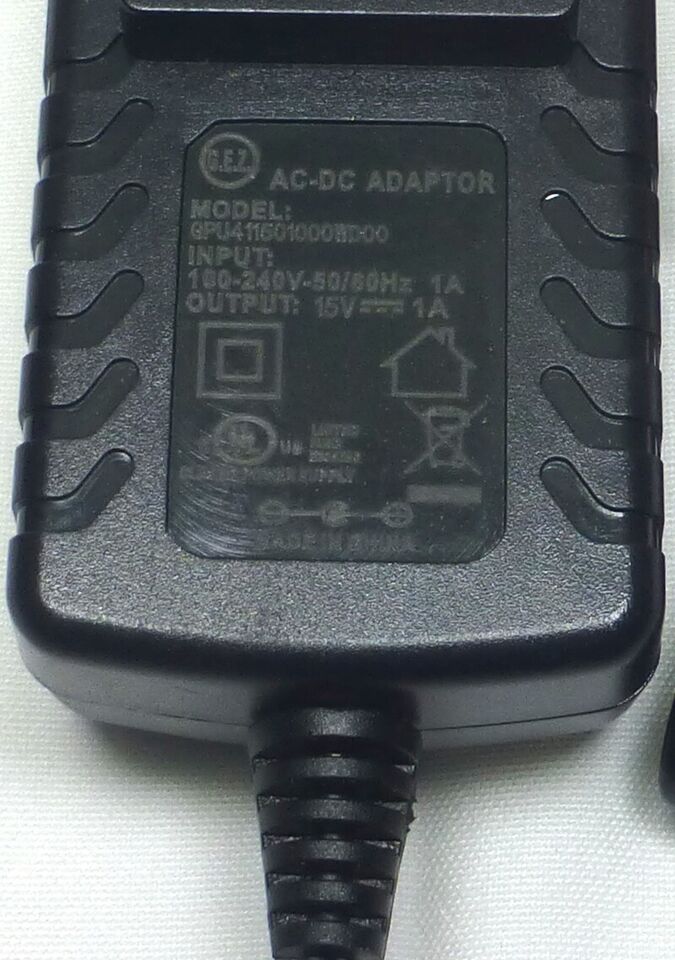 Replacement Power Supply for SMARTECH TECH-5000P Adapter (100V-240V Output 15VDC