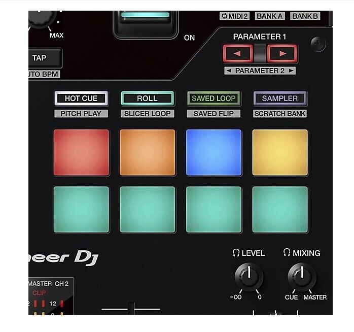 Pioneer DJ DJM-S7 Mixer w/ Performance Pads (Compatible with Rekordbox & Serato DJ)
