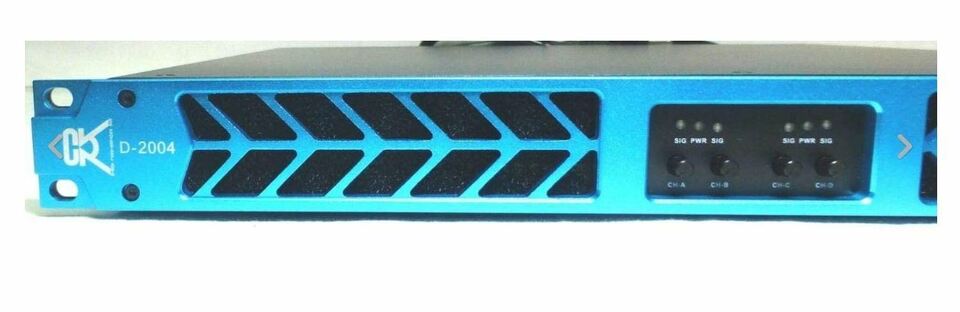 CVR D-2004 Series 1U Professional Power Amplifier 2000W x 4 (Blue) 8Ω