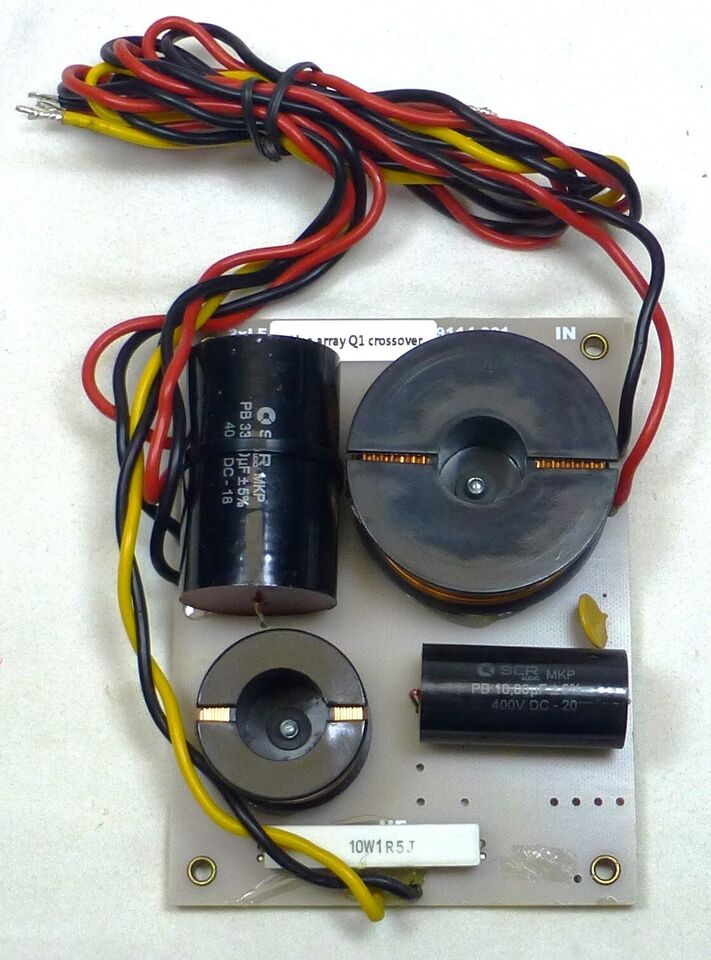 2 Way Passive Crossover Q1 Line Array Boxes 2.1K for Two 10",12", 15" & Horn 8Ω