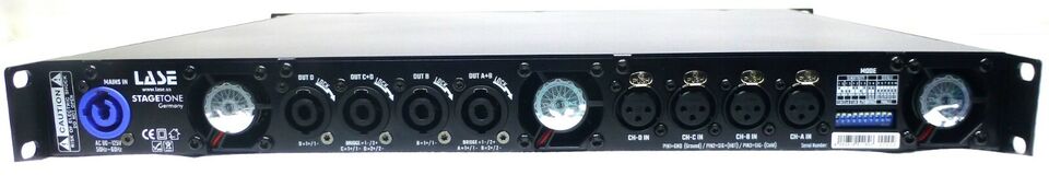 LASE Series Professional Powered 1U Rack Amplifiers