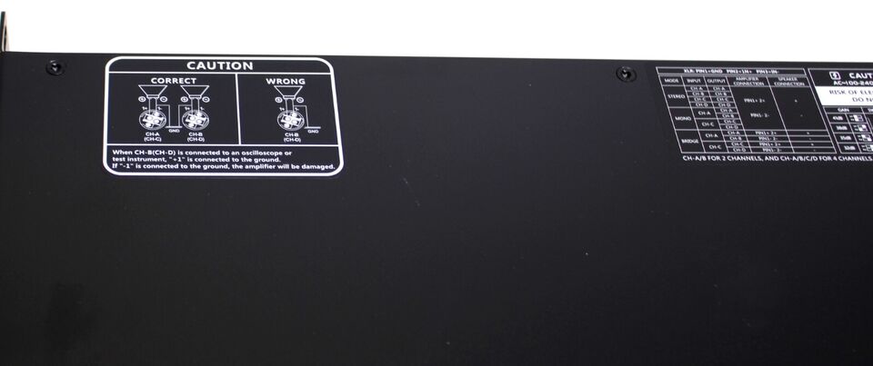 LASE Series Professional Powered 1U Rack Amplifiers