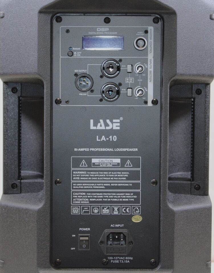 LASE LA-10 Two-Way 10" Powered Speaker