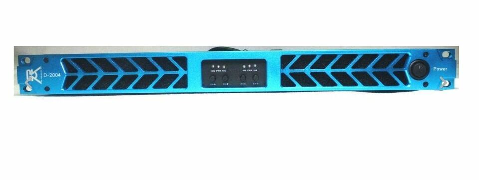 CVR D-2004 Series 1U Professional Power Amplifier 2000W x 4 (Blue) 8Ω