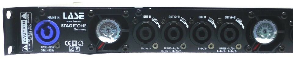 LASE Series Professional Powered 1U Rack Amplifiers