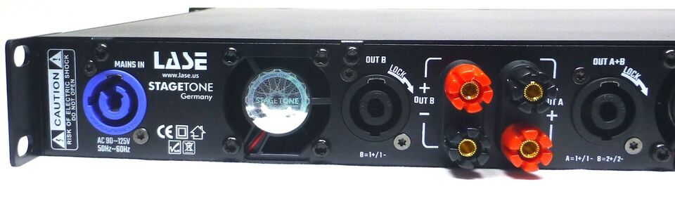 LASE Series Professional Powered 1U Rack Amplifiers