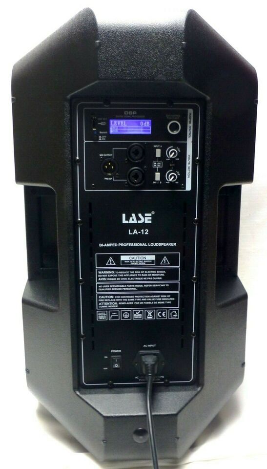 LASE LA-12 Two-Way 12" Powered Speaker 1000W Class D
