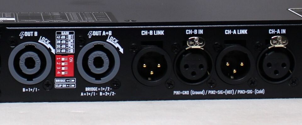 LASE Series Professional Powered 1U Rack Amplifiers