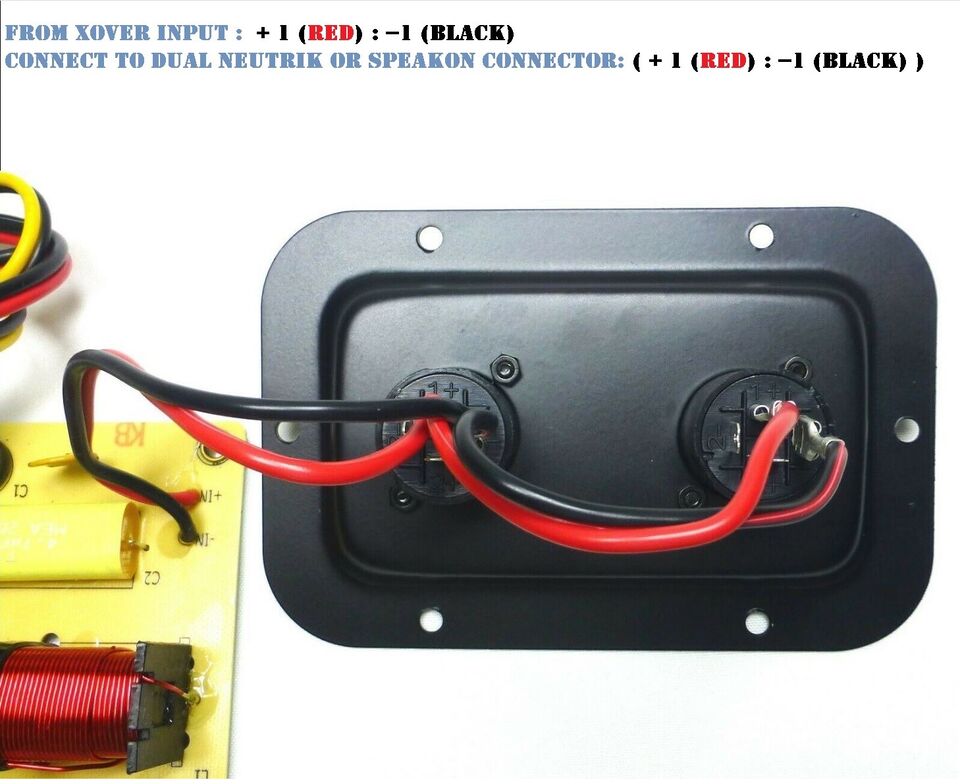 Replacement Passive Crossover Yamaha S215V Dual 15" Club Series w/ Speakon Plate