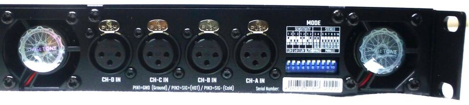 LASE Series Professional Powered 1U Rack Amplifiers