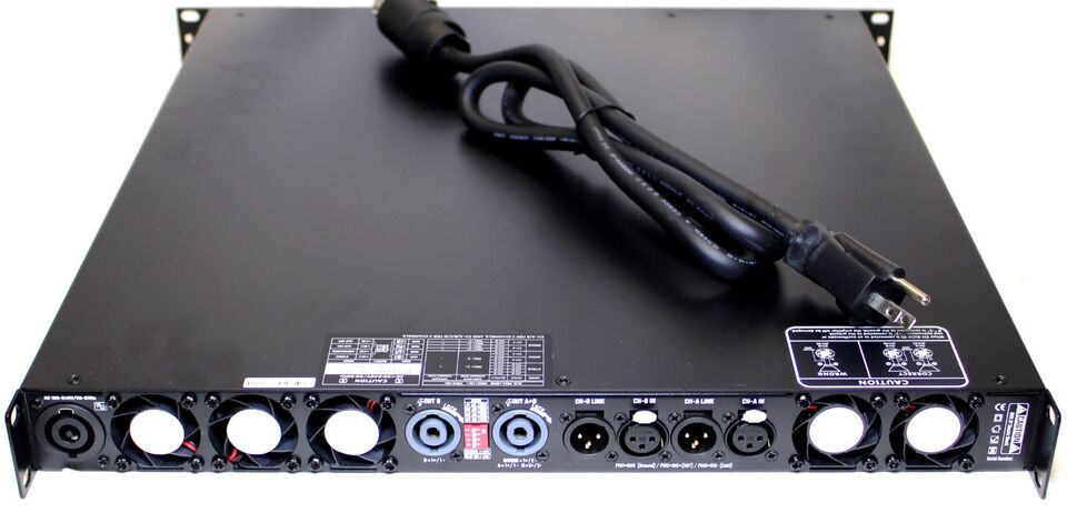 LASE Series Professional Powered 1U Rack Amplifiers