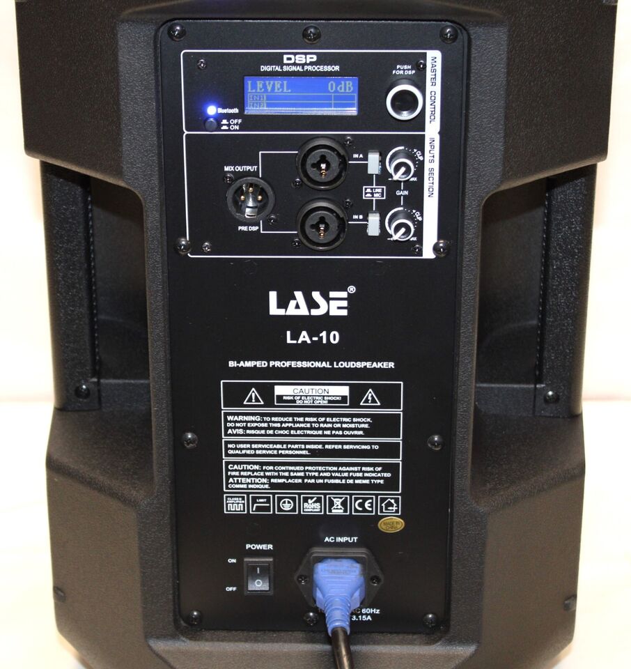 LASE LA-10 Two-Way 10" Powered Speaker