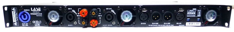 LASE Series Professional Powered 1U Rack Amplifiers