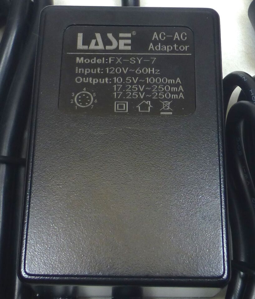 LASE Replacement Power Supply for Symetrix PS-3, 120041, 120031, 300, 7 Pin Din