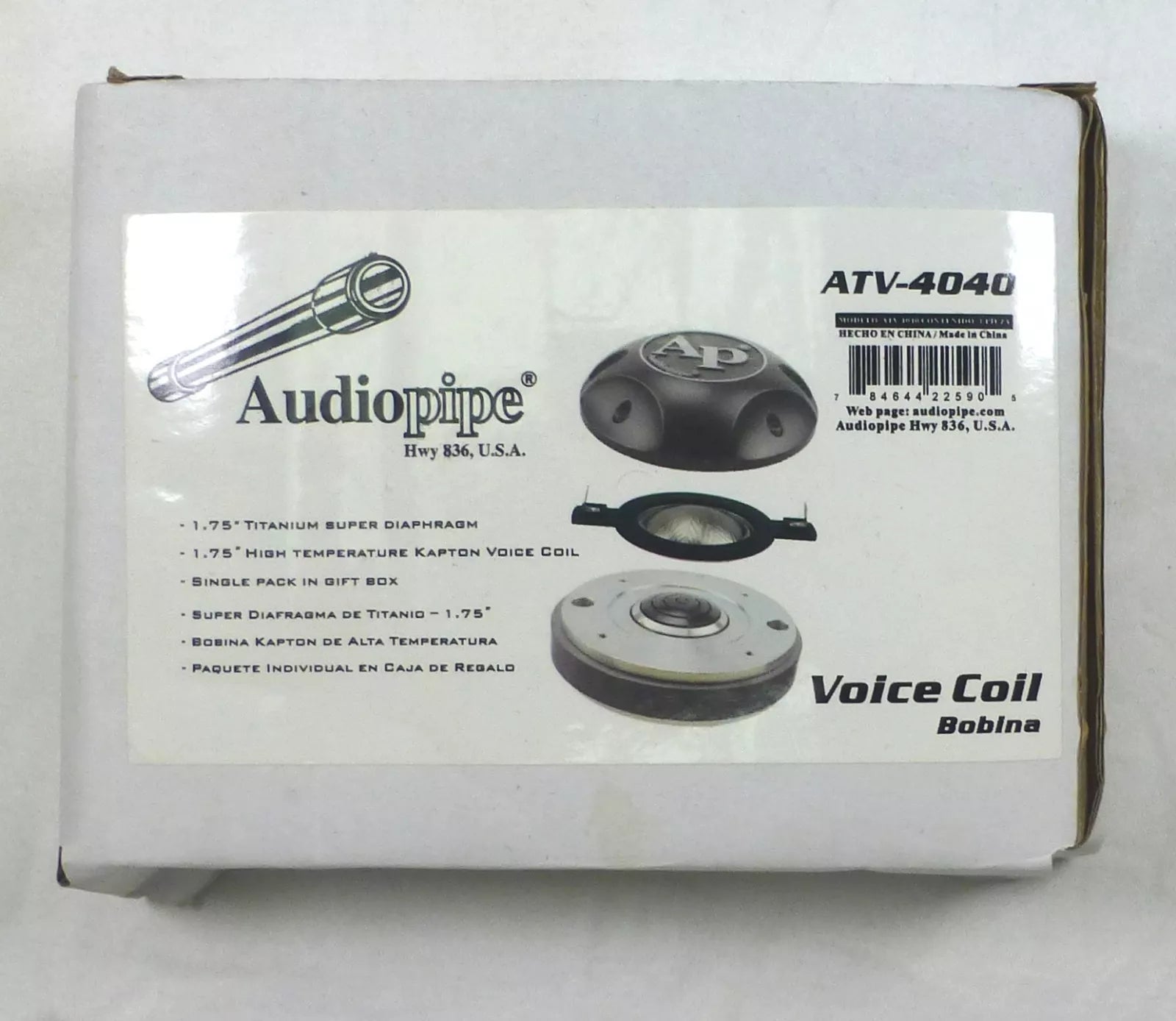 Original Factory AudioPipe Diaphragm for ATV-4040 for APH-4040 Driver