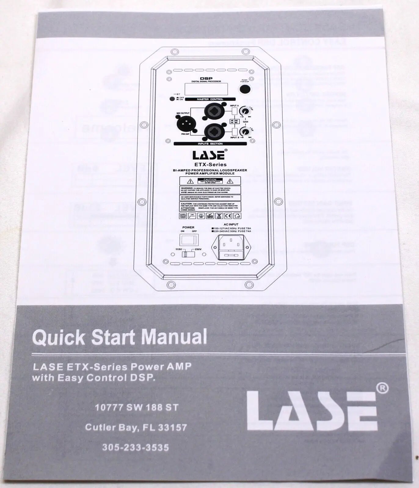 LASE Amplifier Module Electro Voice EV ETX Series 10P / 12P / 15P / 35P Power Speaker